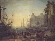 Claude Lorrain Port with the Ville Medici (mk17) Sweden oil painting artist